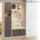 【PB FURNITURE 堡美家具】Allen 現代3.9尺雙色屏風組合櫃(四件組/附活動隔板4片/收納櫃/玄關鞋櫃/置物櫃)