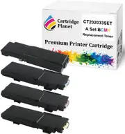 A Set BCMY Compatible Toner Cartridge for Fuji Xerox CT202033 CT202034 CT202035 CT202036 (11,000 Pages) for Fuji Xerox DocuPrint CM405df CP405d CM405 CP405
