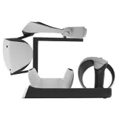 For PS5 VR2 Controllers Charging Dock Station Stand Base Charger w/Headset Stand