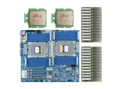 Gigabyte MZ73-LM0 (Rev. 2）Motherboard With AMD EPYC 9754 , 1536GB RAM, 2x Cooler