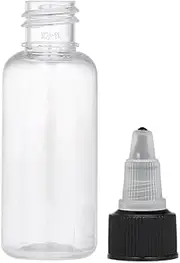 10pcs 30ml 1oz Clear Plastic EMP Ink Pigment Bottles with Black Twist Cap Ink Pigment Clear Bottle Supplies Multicolor350 One Size