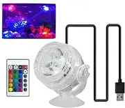 Under Water Fish Tank Light - Small Water Light, Waterproof Underwater Fish Lam | Ish Tank Light Brightening LED Light, Small Waterproof Clip Light, Super Bright Diving Light Decorative Light Colorful