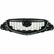 Grille Painted Black W/ Chrome Molding Honeycomb Style fits 2013 2016 Mazda CX-5 (for: Mazda)
