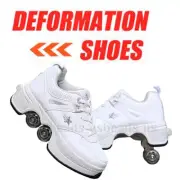 Deformation Roller Skate Shoes with Invisible Wheel For Kids Girls Boys Youth