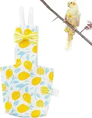 Parrot Diaper Outfit, Bird Suit Yellow, Waterproof Flight Costume | Adjustable Bird Nappy with Inner Lining for or Parakeet, Outdoor Flying Gear for Aviary or Indoor Pet Use