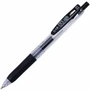 10pcs Zebra Sarasa Push Clip Gel Ink Pen 0.5mm Black B-JJ15-BK w/Tracking# Japan