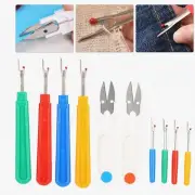 Vibrant Stitch Snip Set: 10-Piece Seam Rippers & Scissors for Effortless Thread