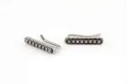 2.20Ct Lab-Created Diamond Ear Climbers Cuff Earrings 18K White Gold Over Silver