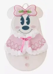 * NEW * Loungefly Disney Pastel Minnie Snowman Figural Mini Backpack NWT