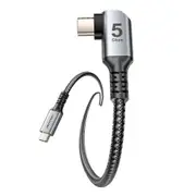 Vention TAZHI USB 3.0 C Male to C Male Right Angle VR Cable 3M Gray Aluminum Alloy Type [TAZHI]