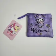 PRIMARK Kuromi Tote Bag Folding Foldaway Gingham Sanrio Purple New Lavender