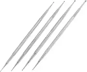 Outanaya 4Pcs Nail Art Dotting Pens Dual Ended Rhinestone Picker Tools for Manicure Lightweight Nail Art Pens for Beginners and Professionals Versatile Nail Decoration Tools