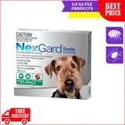 NEXGARD Monthly Tick Flea Control 3 Chews for 10 to 25 Kg Dogs GREEN Pack