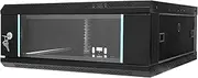 4U Wall Mount Server Cabinet,24” D Network Server Data Cabinet Enclosure Rack with PDU,Shelf, Lock,Feet