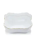 Herend Golden Edge Square Salad Bowl