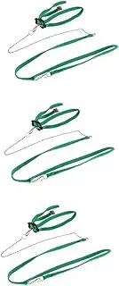BESPORTBLE 3pcs 1.2m Reptile Harness Leash Lizard Leash Adjustable for Small Animals Nylon Metal Easy to Use