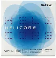 D'Addario H310W 4/4M Helicore Violin String Set - 4/4 Size with Aluminum-wound E