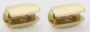 Alno A6650-PB Royale Bath Glass Shelf Brackets Only Polished Brass