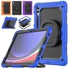 For Samsung Galaxy Tab S10 Plus S9 FE+ Shockproof Case Hybrid Rugged Stand Cover