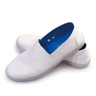 TOMS 男 白色 皮面 素面 Avalon Leather 基本 舒適 休閒鞋 平底鞋 懶人鞋 樂福鞋 一腳蹬 百搭