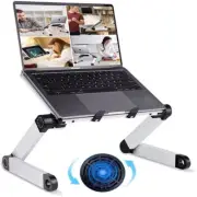 Laptop Stand Cooling Fan Adjustable Laptop Holder Notebook Table for Work