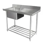 Mixrite Stainless Steel Dishwasher Single Inlet Right Sink - 600mmD