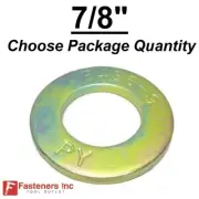 7/8" F436 SAE Structural Yellow Zinc Plated Hardened Flat Washers for A325 A490