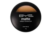 BYS 10g Matte Creme Foundation Face Makeup Cosmetic Satin Finish Medium Beige
