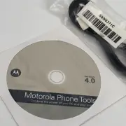 Original Motorola Mobile Phone Tools CD Software Version 4.0 Mini-USB Data Cable
