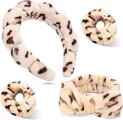 [ATROCH] Headbands for Women - Soft Bubble Spa & Skincare Headband for Washing Face, Makeup, and Skincare Routine, Comfortable Face Wash Head band for Beauty and Spa Treatments