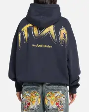 [The Anti Order] The Anti Order Anti Collegate Boxy Hoodie Navy - Size M M Navy
