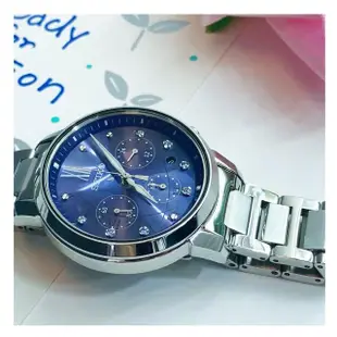 【SEIKO 精工】LUKIA 王淨推薦款星夜太陽能計時女錶 禮物 母親節(V175-0FC0B/SSC921J1)