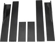 78.7" Side Skirt Extension Kit Universal Compatible for Subaru WRX STi 2000-2024 Apron Splitters Lip Winglet Car Tuning Accessories(Black)