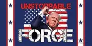 Trump 2024 Car Magnet Unstoppable Force – GOP Conservative Car Decal 4 x 8 inch Bumper Sticker, Waterproof & UV Resistant, Trump Vance Supporter (SJT87133)