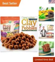 Premium Expanded Clay Pebbles Grow Media for Hydroponics Orchids - 2 lbs Pack