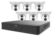 UNV 6x4MP IP Camera + 4K NVR + 2TB Storage Outdoor/Indoor Camera
