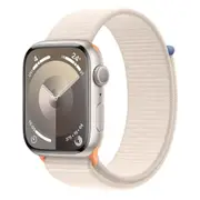 Apple Watch Series 9 GPS 45mm Starlight Aluminium Case w/ Starlight Sport Loop