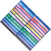 SHINEOFI Interactive Math Learning Set Fractional Decimal Charts Number Cards for Boys and Girls