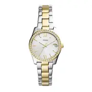 Fossil Scarlette Mini Three-Hand Date Two-Tone Stainless Steel Watch ES4319