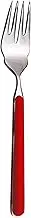 Mepra AZ10S71121 Fantasia Table Fish Fork – [Pack of 12], Red, 19.5 cm, Stainless-Steel Dishwasher Safe Tableware