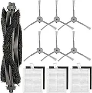 (10 Pack) L60 L50 Replacement Parts Compatible with eufy L60, L60 Hybrid, L60 SES, L50 SES, L50 Series Robot Vacuum, Accessories Kit, 1 Roller Brush, 3 HEPA Filters & Foam Filters, 6 Side Brushes