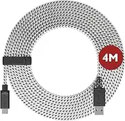 Lioncast 4m PS5 Controller Charging Cable I USB-C to USB-A - Charging Cable for PlayStation 5 I Cable for Dualsense Controller I PS 5 Charging Cable with Nylon Sheath (Kink Protection)