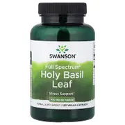Swanson, Full Spectrum® Holy Basil Leaf, 400 mg, 120 Vegan Capsules