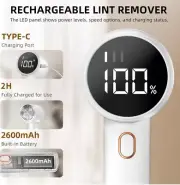 Fabric Shaver, Lint Remover Rechargeable, Electric with 3 Speeds