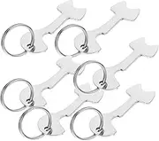 CAXUSD 6pcs Shopping Trolley Token Keychain Coin Holder Key Ring Pendant Practical Key Ring for Grocery Carts Lightweight and Portable Trolley Remover