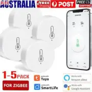 ZigBee Temperature Humidity Sensor,Smart Home Remote Monitor Alexa Google Home