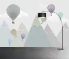 3D Mountain Balloon Wallpaper Wall Mural Removable Self-adhesive 835