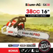 BAUMR-AG 38cc Petrol Commercial Chainsaw 16" Bar E-Start 3.2HP Pruning Chain Saw