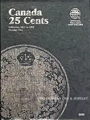 Whitman Canadian 25 Cent Vol. 2 Coin Folder, 1911-1952 # 2482