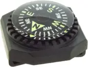 Sun Company Slip-On Wrist Compass - Easy-to-Read for Watch Band Black